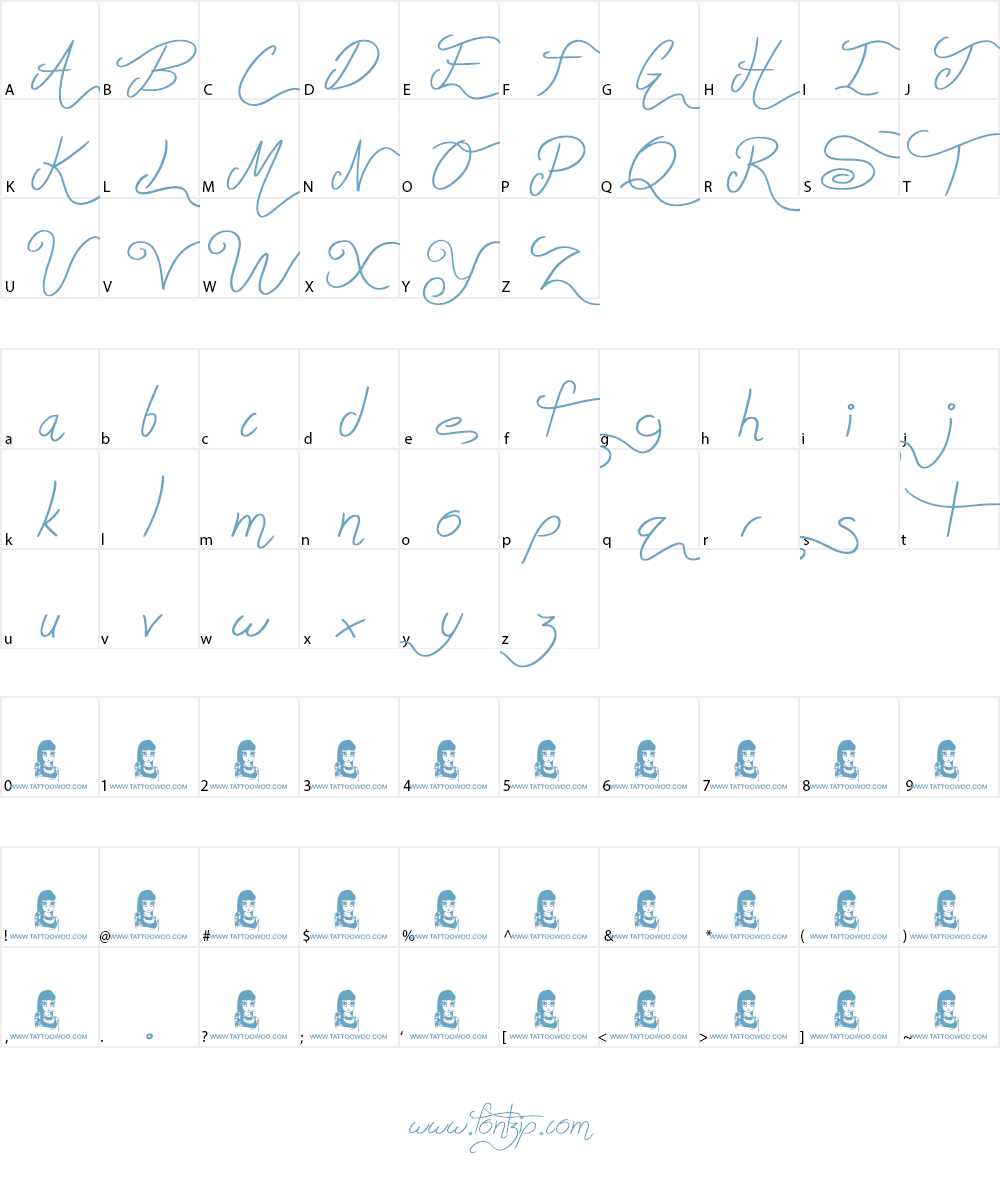 Aluminum Trucks Font Character